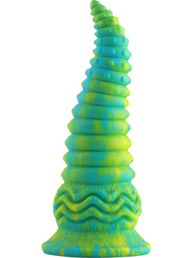 Wildolo: Spiral Fantasy Suction Cup Dildo, 24 cm, grön