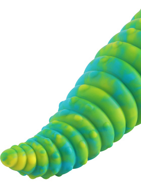 Wildolo: Spiral Fantasy Suction Cup Dildo, 24 cm, grön