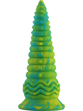 Wildolo: Spiral Fantasy Suction Cup Dildo, 24 cm, grön