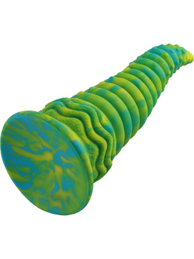 Wildolo: Spiral Fantasy Suction Cup Dildo, 24 cm, grön