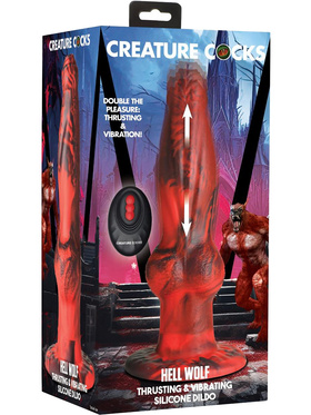 Creature Cocks: Hell Wolf, Thrusting & Vibrating Dildo