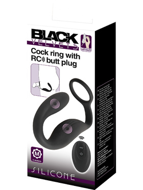 Black Velvet: C-Ring with RC Butt Plug