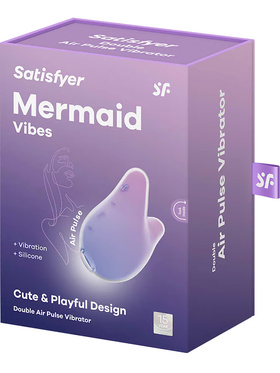 Satisfyer: Mermaid Vibes, Double Air Pulse Vibrator, lila