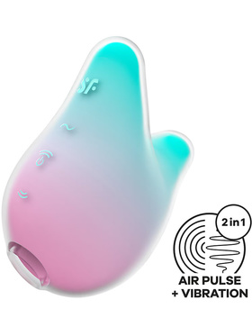 Satisfyer: Mermaid Vibes, Double Air Pulse Vibrator, rosa