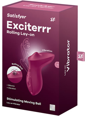 Satisfyer: Exciterrr, Rolling Lay-On Vibrator, röd