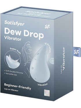 Satisfyer: Dew Drop, Lay-On Vibrator, blå