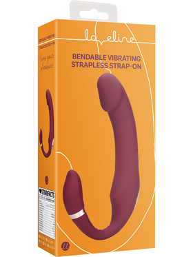 Loveline: Bendable Vibrating Strapless Strap-On