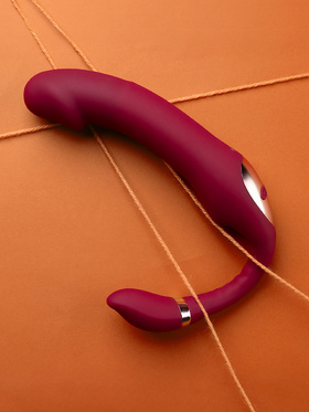 Loveline: Bendable Vibrating Strapless Strap-On