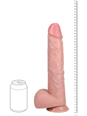 RealRock: Extra Long Realistic Dildo, 33 cm, ljus