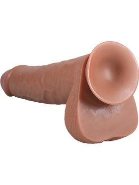 RealRock: Extra Long Realistic Dildo, 33 cm, mörk