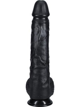 RealRock: Extra Long Realistic Dildo, 35.5 cm, svart