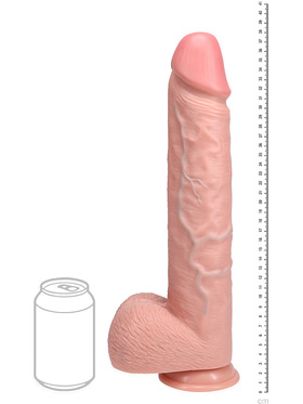 RealRock: Extra Long Realistic Dildo, 38 cm, ljus