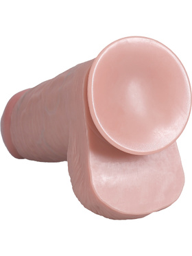 RealRock: Extra Thick Realistic Dildo, 25 cm, ljus