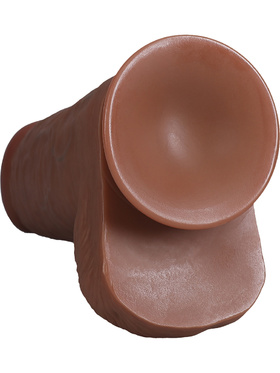 RealRock: Extra Thick Realistic Dildo, 25 cm, mörk