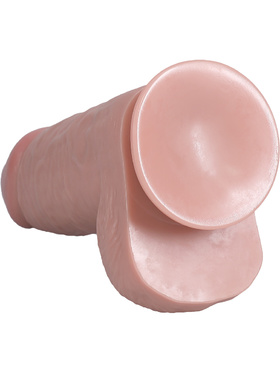 RealRock: Extra Thick Realistic Dildo, 23 cm, ljus