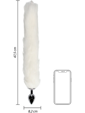 Ouch!: Light-up Fox Tail with Metal Butt Plug, vit