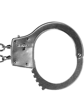 Ouch!: Metal Hand Cuffs, silver