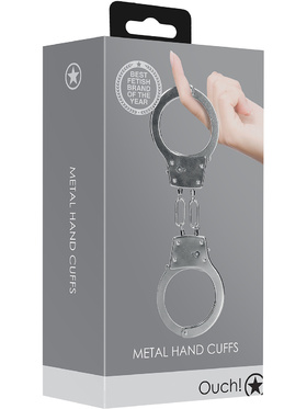 Ouch!: Metal Hand Cuffs, silver