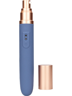 Loveline: Travel Vibrator with Lube Compartment and Pump