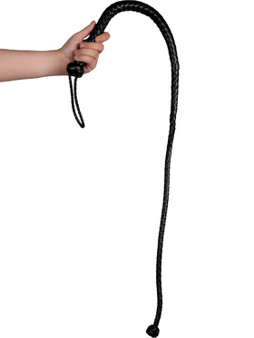 Ouch!: PU Leather Whip with Knot Detail