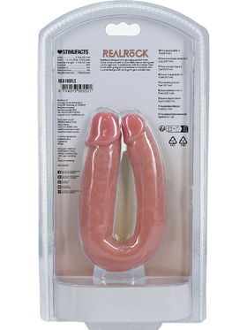 RealRock: U Shape Realistic Double Dildo, ljus