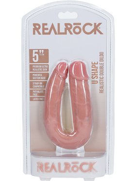 RealRock: U Shape Realistic Double Dildo, ljus