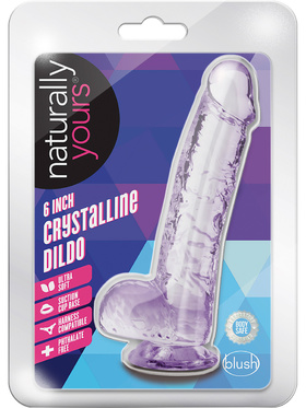 Naturally Yours: Crystalline Dildo, 15 cm, lila