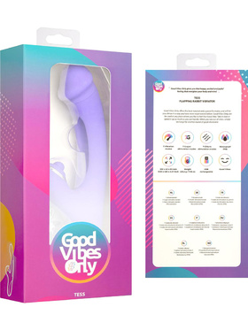 Good Vibes Only: Tess, Rabbit Vibrator with G-spot Stimulator