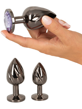 Anos: Metal Butt Plug Diamond Set