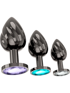 Anos: Metal Butt Plug Diamond Set