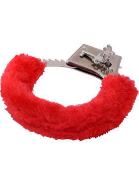 Toyz4Lovers: BestSeller Furry Handcuffs, röd