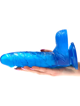 Toyz4Lovers: Real Rapture Earth Flavour Dildo, 21 cm, blå