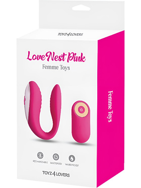 Toyz4Lovers: Femme Toys, Love Nest Couples Vibrator, rosa