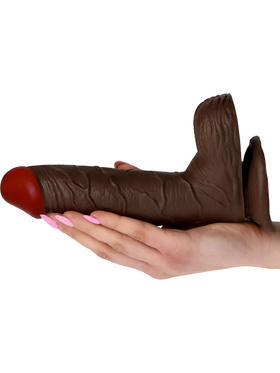 Toyz4Lovers: Real Rapture, Realistic Dildo Vibrator, 22 cm, mörk