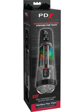 Pipedream PDX Elite: ViewTube Max View, See-Thru Suction Stroker