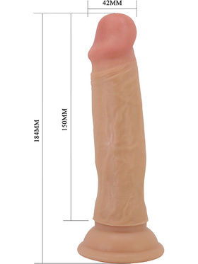 Pretty Love: Quentin, Sliding Skin Dildo, 18.5 cm