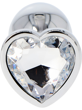 Toyz4Lovers: Heart Diamond Plug Small, transparent