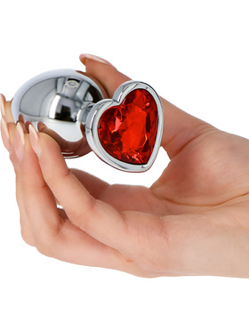 Toyz4Lovers: Heart Diamond Plug Large, röd