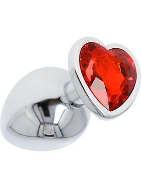 Toyz4Lovers: Heart Diamond Plug Large, röd