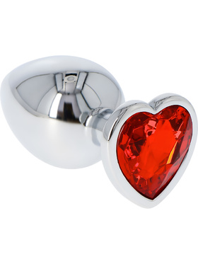 Toyz4Lovers: Heart Diamond Plug Large, röd