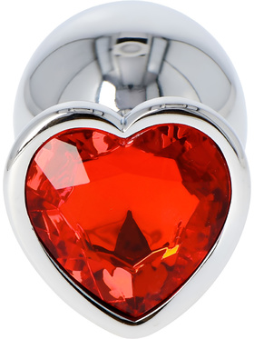 Toyz4Lovers: Heart Diamond Plug Large, röd