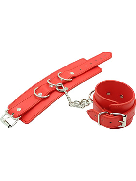 Toyz4Lovers: Fetish Art, Wrist/Ankle Cuffs Belt, röd