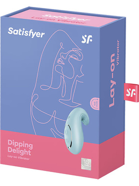 Satisfyer: Dipping Delight, Lay-on Vibrator, ljusblå