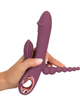 You2Toys: Plum, Slim Triple Rabbit Vibrator