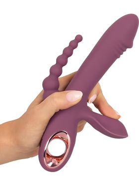 You2Toys: Plum, Slim Triple Rabbit Vibrator