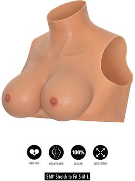 Hidden Desire: Alter Ego, Wearable G-Cup Breasts Top with High Neck