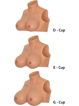 Hidden Desire: Alter Ego, Wearable E-Cup Breasts Top with High Neck