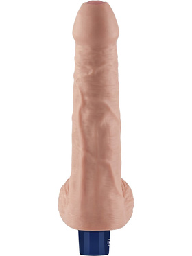 LoveToy: Real Softee, Silicone Vibrating Dildo, 22.5 cm