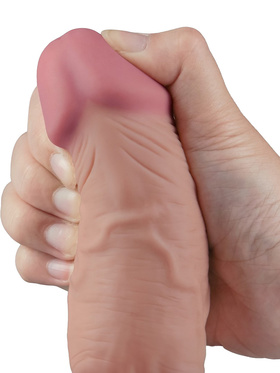 LoveToy: Real Softee, Silicone Vibrating Dildo, 24 cm