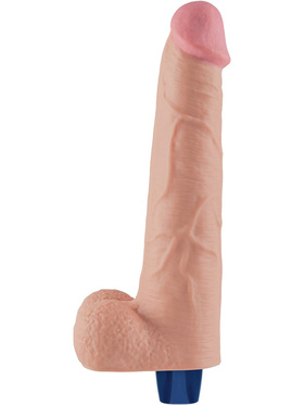 LoveToy: Real Softee, Silicone Vibrating Dildo, 27 cm